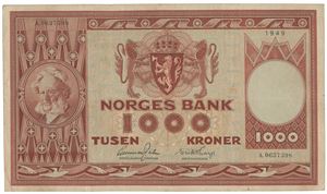 1000 kr 1949