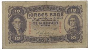 10 kroner 1917 F