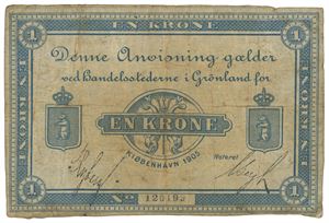 1 krone 1905. No. 120199.