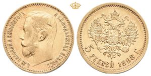 Nikolai II, 5 rubel 1898