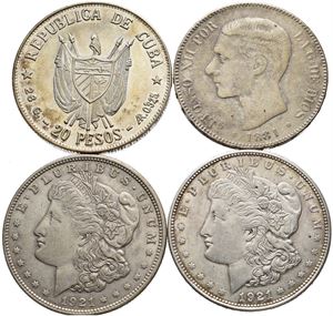Lot 4 silver coins