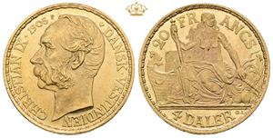20 francs / 4 daler 1905