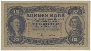 10 kroner 1927. N.8006354.