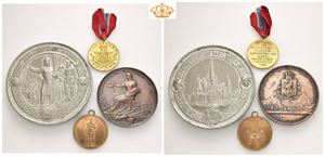 Lott 4 medaljer utført av Ivar Throndsen