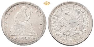 1/4 dollar 1853