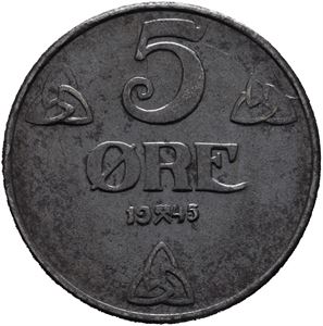 5 øre 1945 jern