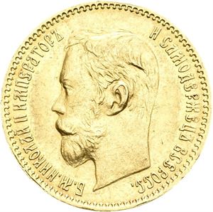 Nikolai II, 5 rubel 1900