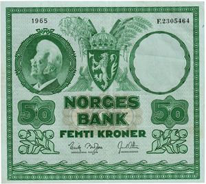 50 kroner 1965. F2305464