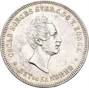 OSCAR I 1844-1859 1/2 speciedaler 1847