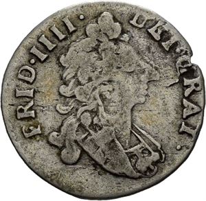 FREDERIK IV 1699-1730. 8 skilling 1711. S.10