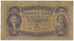 10 kroner 1913. D.3725291.