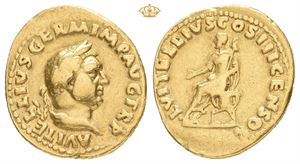 Vitellius, with L. Vitellius the Elder, AD 69. AV aureus (19,5 mm; 6,92 g)