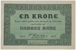 1 krone 1917. B.5701129.