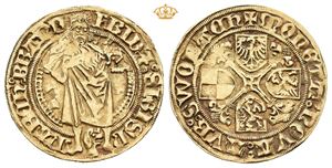 Brandenburg-Franconia, Frederick II og Sigismund. 1 gulden 1486-1495. (3,28 g)