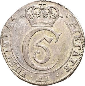 CHRISTIAN V 1670-1699, CHRISTIANIA 4 mark 1671. S.36