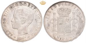 Alfonso XIII, peso 1897