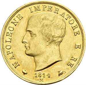 Kongedømmet, Napoleon I, 40 lire 1814 M