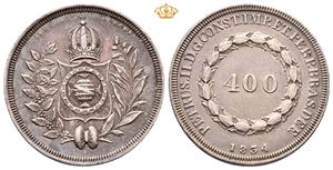 Brazil. Pedro II, 400 reis 1834