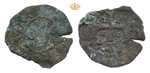 1/4 penning ca. 1280-1285 (0,24 g). Pregesprekk/striking crack