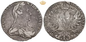 Maria Theresia, 1740-1780. Taler 1780 AH GS (nypreg/restrike 1797-1803), Karlsburg, Transilvania. 27,54 g