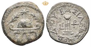 JUDAEA, Herodians. Herod I (the Great). 40-4 BCE. Æ eight prutot (23 mm, 5,71 g)