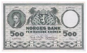 500 kroner 1967. A2861017