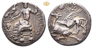 KINGS of CAPPADOCIA. Ariarathes I. 333-322 BC. AR drachm (4,92 g)