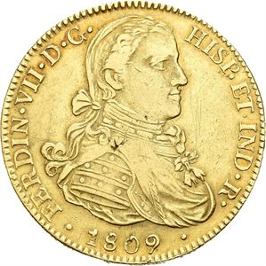 Ferdinand VII, 8 escudos 1809. Riper/scratches