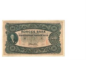 500 kroner 1939. A0228851