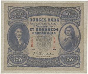 100 kroner 1926. A.7148206.