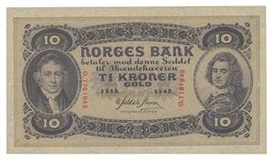 Norway. 10 kroner 1940. Ø7761943