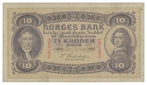 10 kroner 1918. G0907335