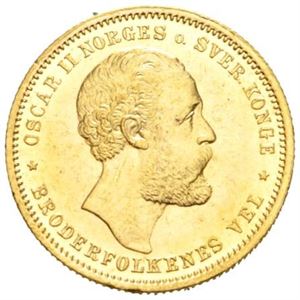 20 kroner/5 species 1875.