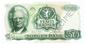 50 kroner 1966. X0000000.