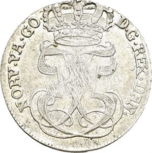 FREDERIK V 1746-1766 24 skilling 1753. S.4