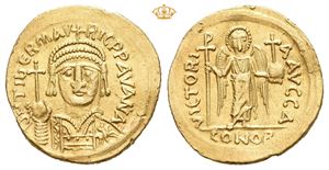 Maurice Tiberius, AD 582-602. AV solidus (4,41 g 19,5 mm)