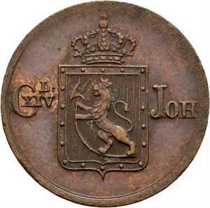 Carl XIV Johan 1818-1844. 1/2 skilling 1839