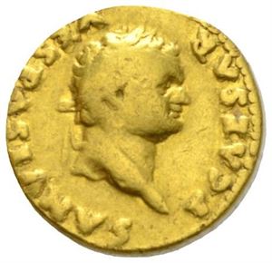 TITUS 79-81, aureus, Roma 78-79 e.Kr. (5,38 g). R: Annona sittende mot venstre.