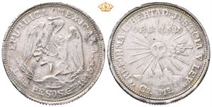 Revolusjonen, 2 pesos 1915. Guerrero. CoMo