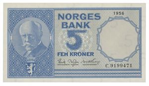5 kroner 1956. C9199471