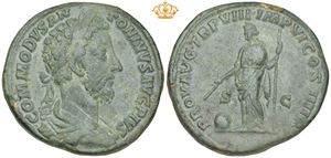 Æ Sestertius, AD 183