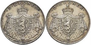 2 kroner 1906 x2