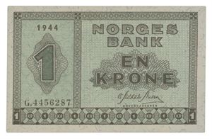 1 krone 1944. G4456287