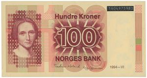 100 kroner 1994. 1604975983