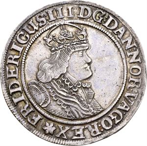 FREDERIK III 1648-1670 Speciedaler 1649. Svakt oppgravert/slightly tooled. S.20