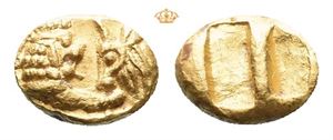 KINGS of LYDIA, Kroisos. Circa 561-546 BC. AV hemihekte - 1/12 stater, light standard (0,67 g)