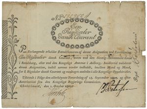 1 rigsdaler courant 1807. No. 252900A.