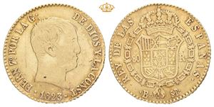 Ferdinand VII, 80 reales 1823. SP. Barcelona