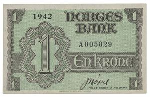 1 krone London 1942. A005029