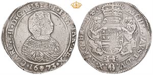 Brabant, Karl II, dukaton 1673. Brüssel